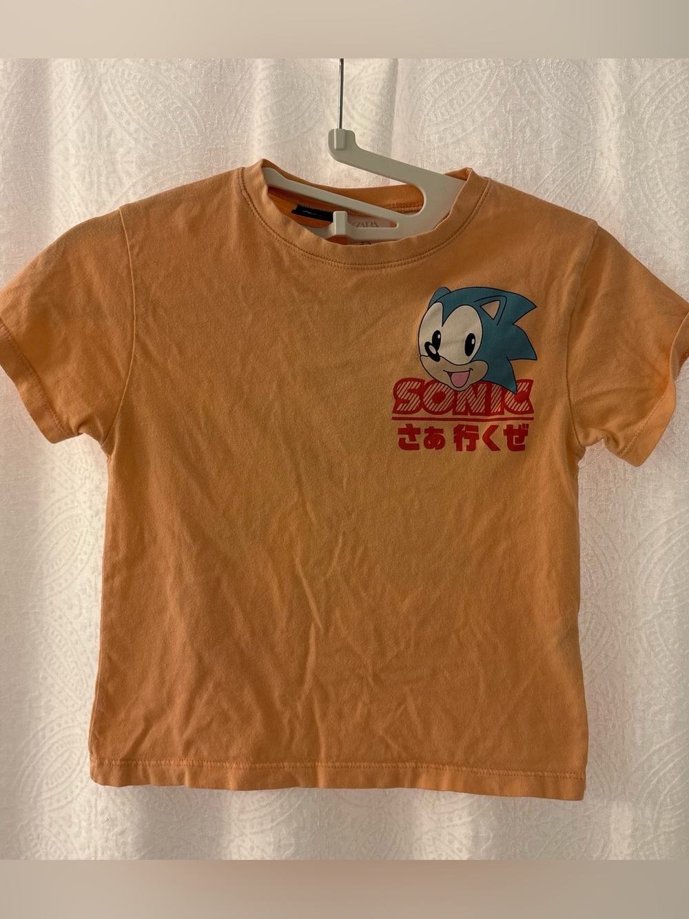Zara Sonic the Hedgehog Orange Shirt - Size 3/4
